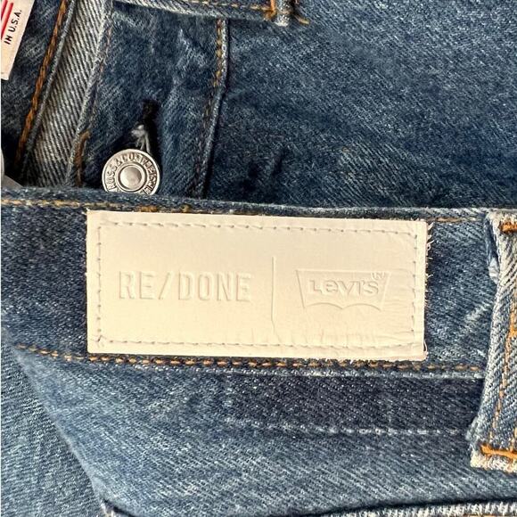 NEW RE/DONE x Levi's High Rise Ankle Crop Jeans Size 29 - Picture 7 of 10